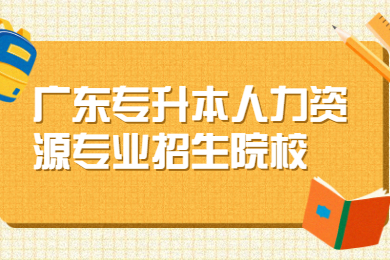 2021年广东专升本人力资源专业招生院校有哪些?